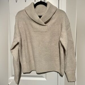 Everlane Cream Cowl Neck Sweater